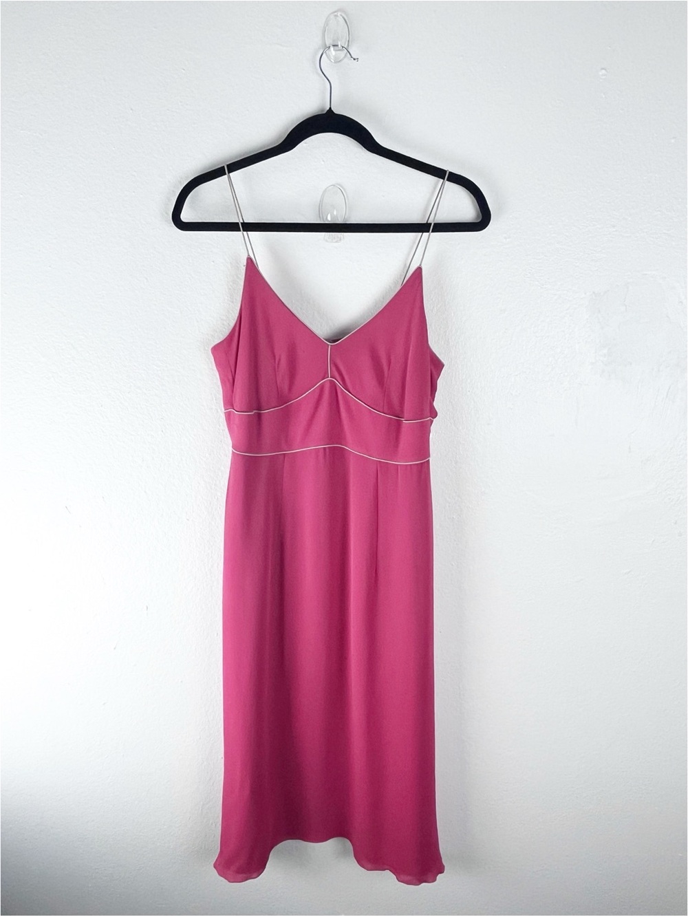 J. CREW 100% Silk Coral Back Zip Closure Swing Dress Size 8 Party Preppy Casual